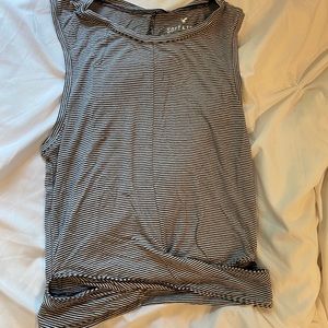 Striped cropped tank top